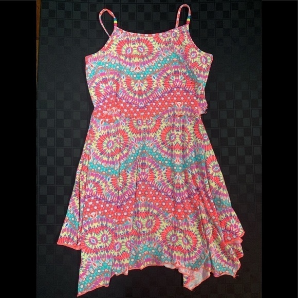 Lilt girls sleeveless boho fringe dress 16 - Picture 1 of 2
